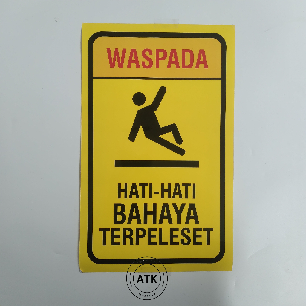 

Stiker Hati-Hati Bahanya Terpeleset - K3 - Stiker Vinyl