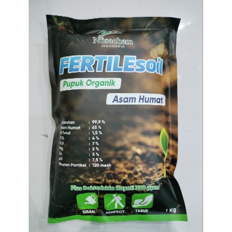 

Fertilesoil 1kg Asam Humat Plus Bakterisida Pupuk Pembenah Tanah Fertile Soil
