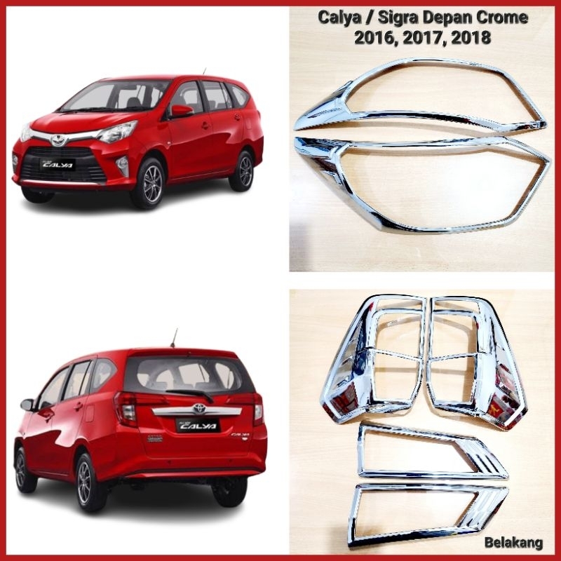 Garnish Lampu Calya Sigra Chrome