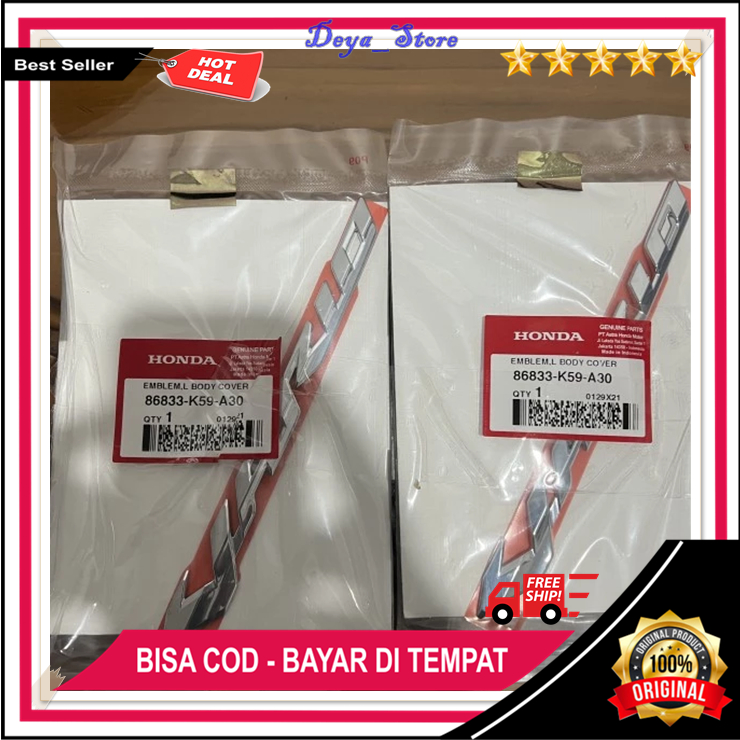 Emblem Vario 150 Timbul High Quality Emblem Body Vario 150 Honda Original Berkualitas 1 Set