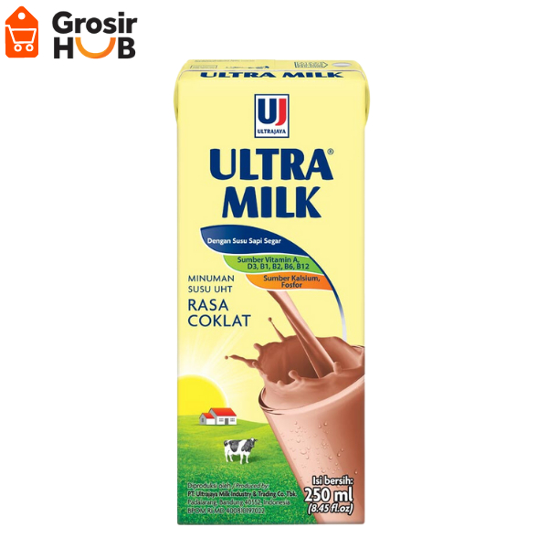 

Ultra Milk Coklat 250ml 1 Dus isi 24pcs