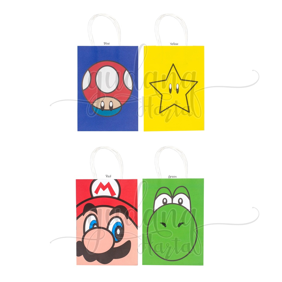 

Paper Bag Karakter Mario Tas Kado Motif Kartun Goodie Bag GH 507016