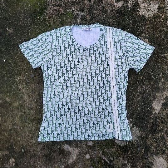 kaos christian dior monogram  preloved original