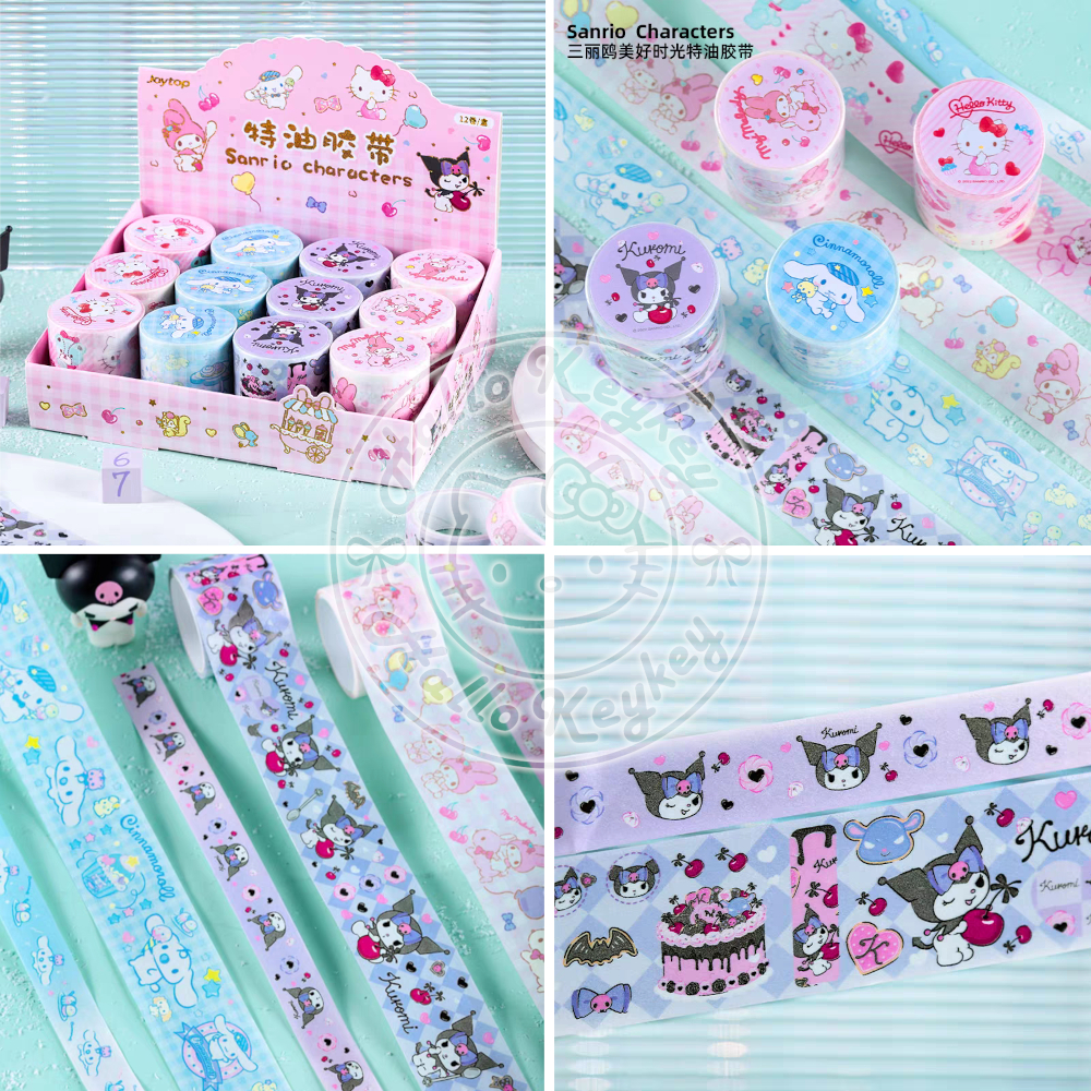 

washi tape isi 2 hello kitty melody kuromi cinnamoroll original sanrio