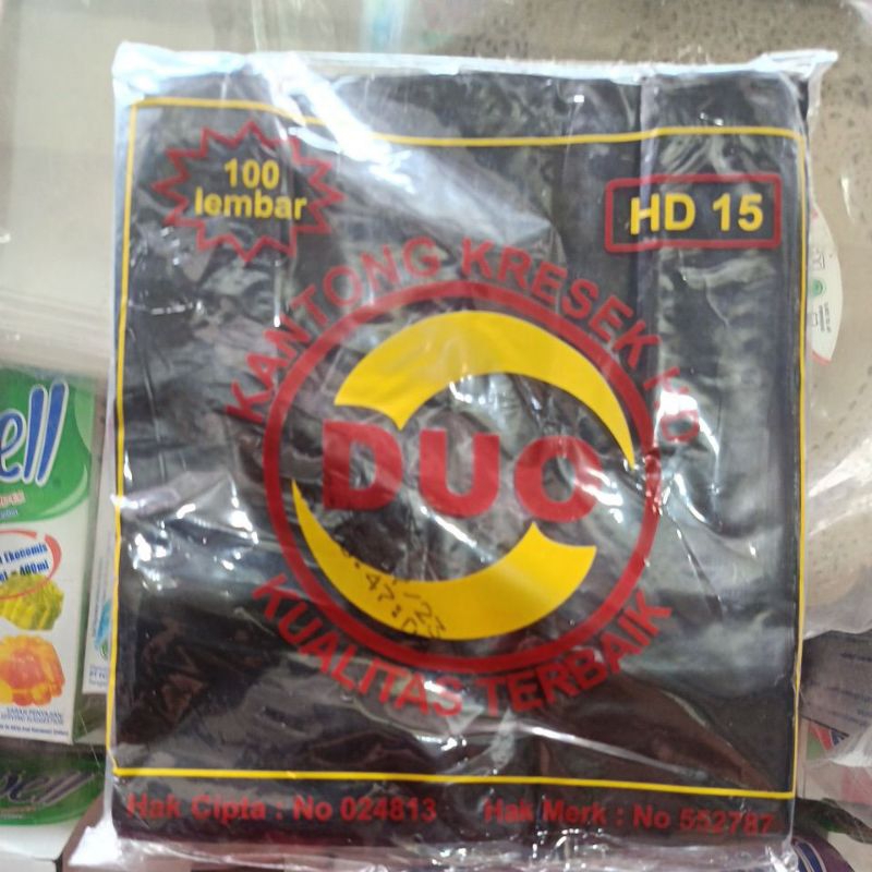 KANTONG KRESEK UKURAN 15WARNA HITAM/PUTIH