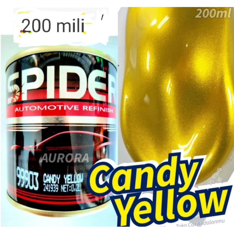 CAT CANDY SPIDER CAT CANDY YELLOW