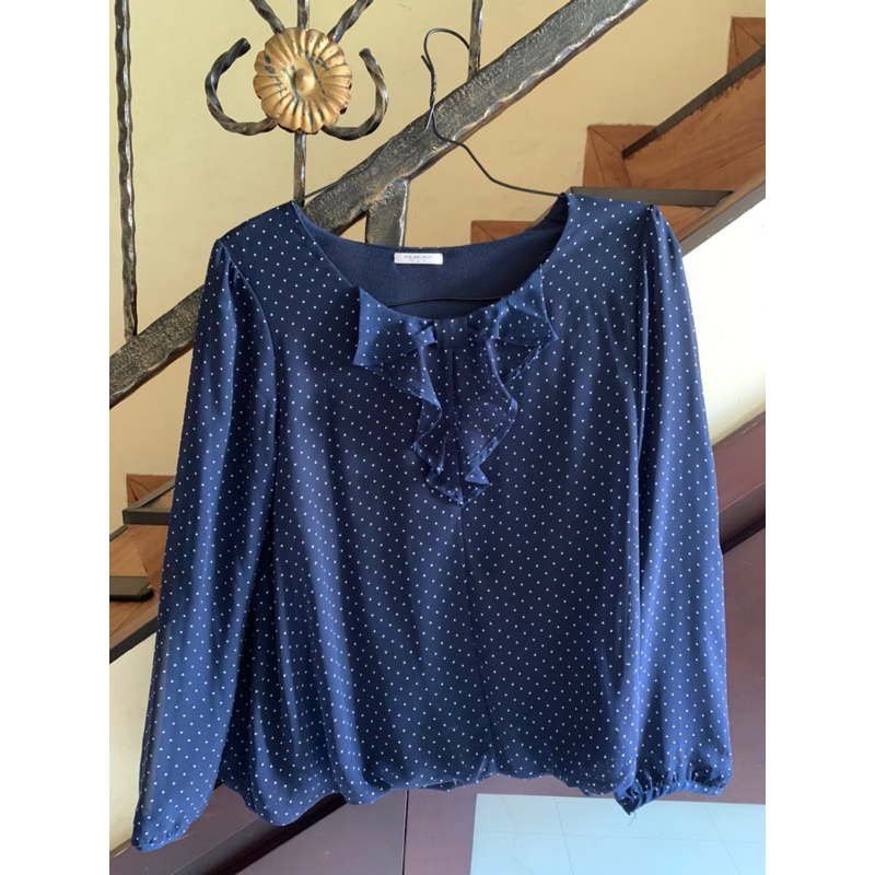 Glacier navy blouse