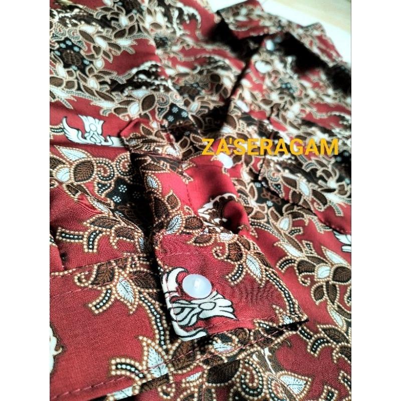 RTE Baju Seragam Batik Sekolah SD/Batik Sekolah Motif Penyu Merah SD