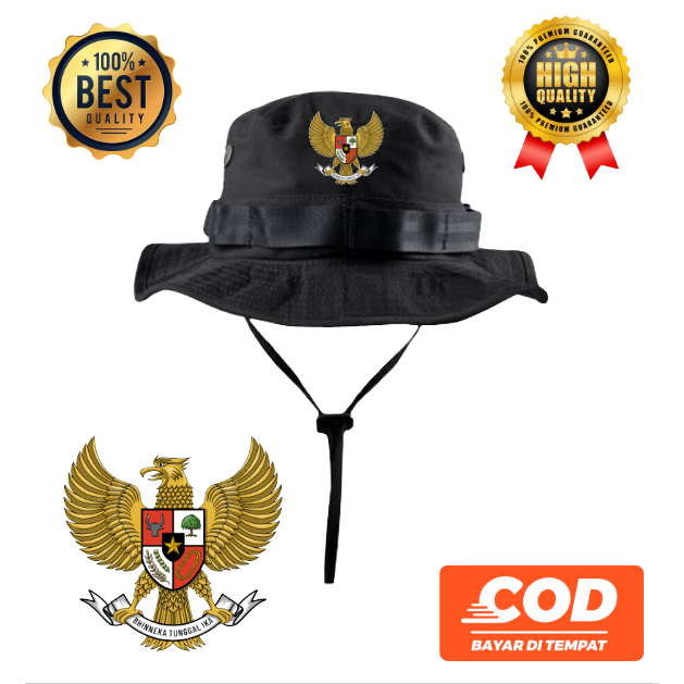 Topi rimba logo Garuda Pancasila premium grosirsweterbandung