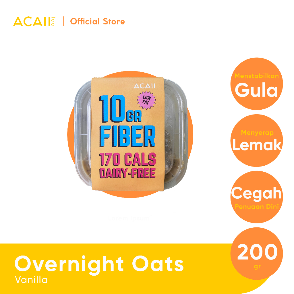 

Acaii Tea Overnight Oats Vanilla 200gr