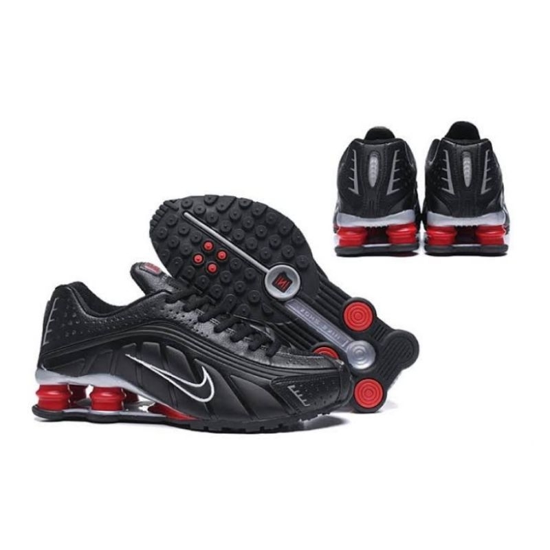 Sepatu Nike Shox Dart R4 - Black Red