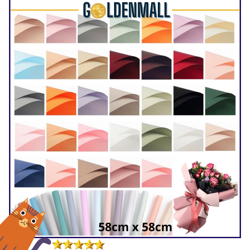 

Kertas Buket Full Color Polos Cellophane Wrapping Paper Kertas Bunga Cellophane 6089