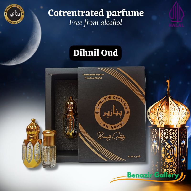 Parfum DIHNIL OUD/GAHARU -Benazir Concentrated Perfume
