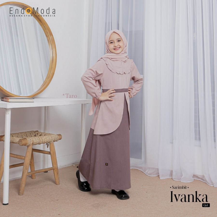 Sarimbit Endomoda 2023 Ivanka Taro/Gamis Anak/Koko Anak/By Endomoda 100% Original