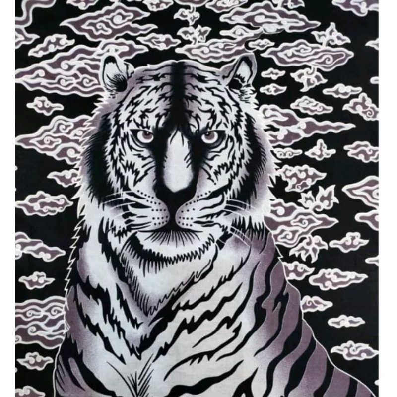 Kain batik katun primissima motif Harimau