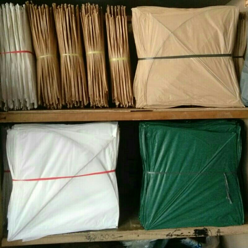 Layang POLOS SUKABUMI Layangan Aneka Warna Aduan Mainan Anak