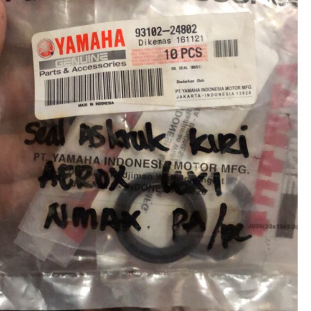 seal kruk as kiri aerox 93102-24802 ( seal as kruk kiri nmax new )seal as kruk lexi