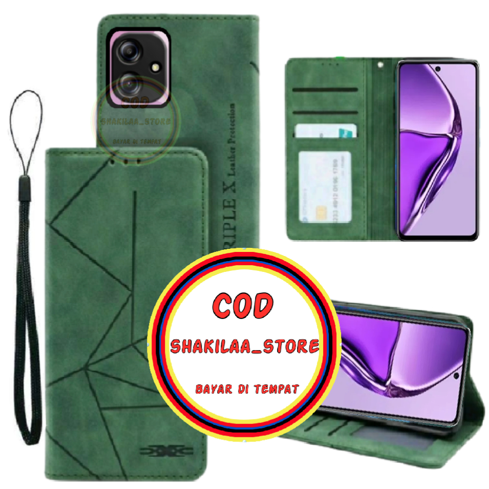 CASE HP SAMSUNG A04E CASING DOMPET FLIP MOTIF COVER LEATHER-SARUNG HP