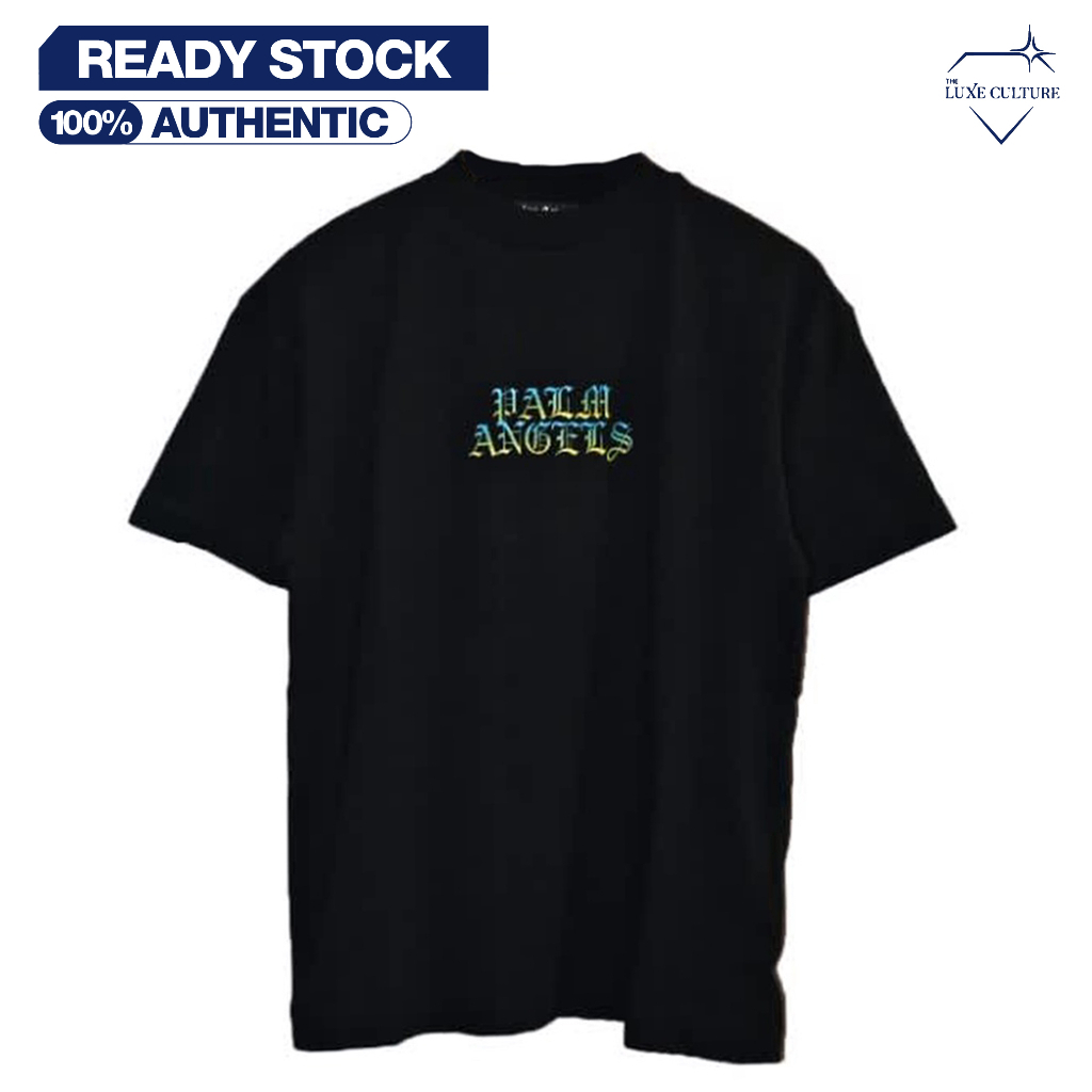 Palm Angels Logo Center Black / Kaos Branded Original