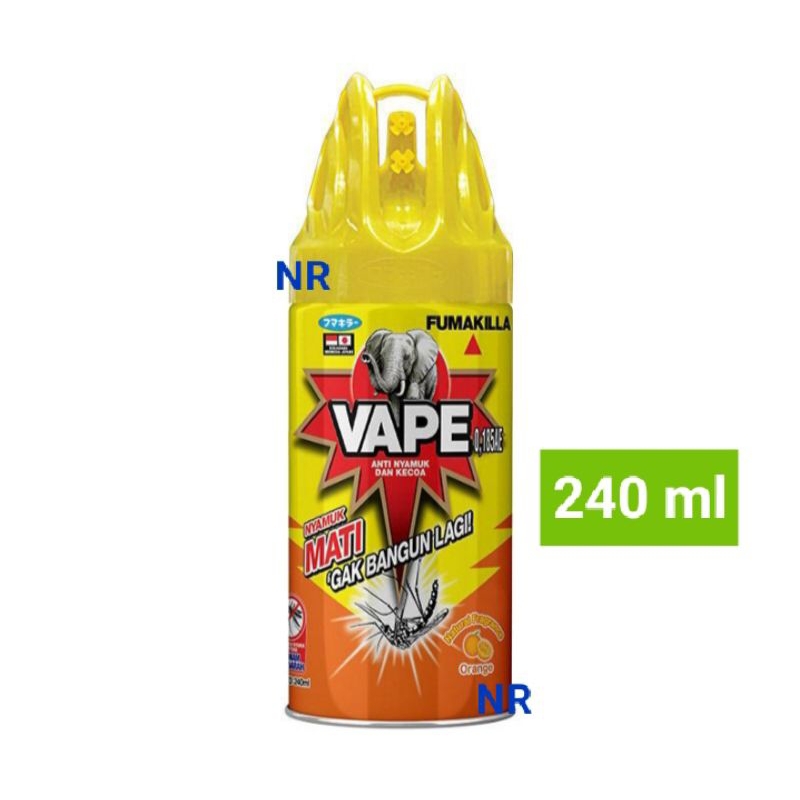 fumakilla Vape spray semprot anti nyamuk kecoa lalat semut 240 ml orange