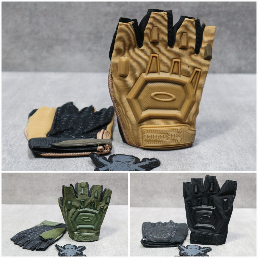 Tactical Glove Okly Flexion Half Finger / Sarung tangan Tactical okly