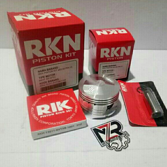 PISTON KIT BEAT XB/SEHER SET RING BORE UP PEN 13 MM HONDA BEAT SCOOPY SPACY VARIO 110/125 BLADE REVO