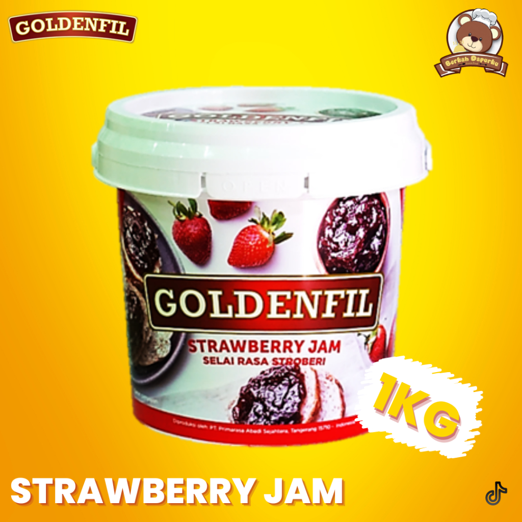 

Goldenfil Strawberry Jam Selai Buah Stroberi 1Kg