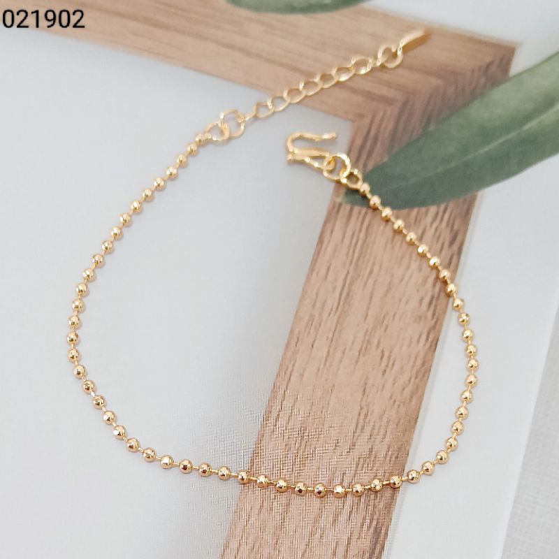 gelang xuping biji lada lapis emas gelang rantai/ gelang dewasa lapis emas ORI yaxiya