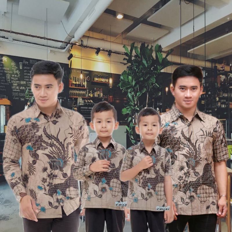 batik couple ayah dan anak batik premium size SMLXLXXL3XL4XL5XL6XL7XL8XL9XL10XL