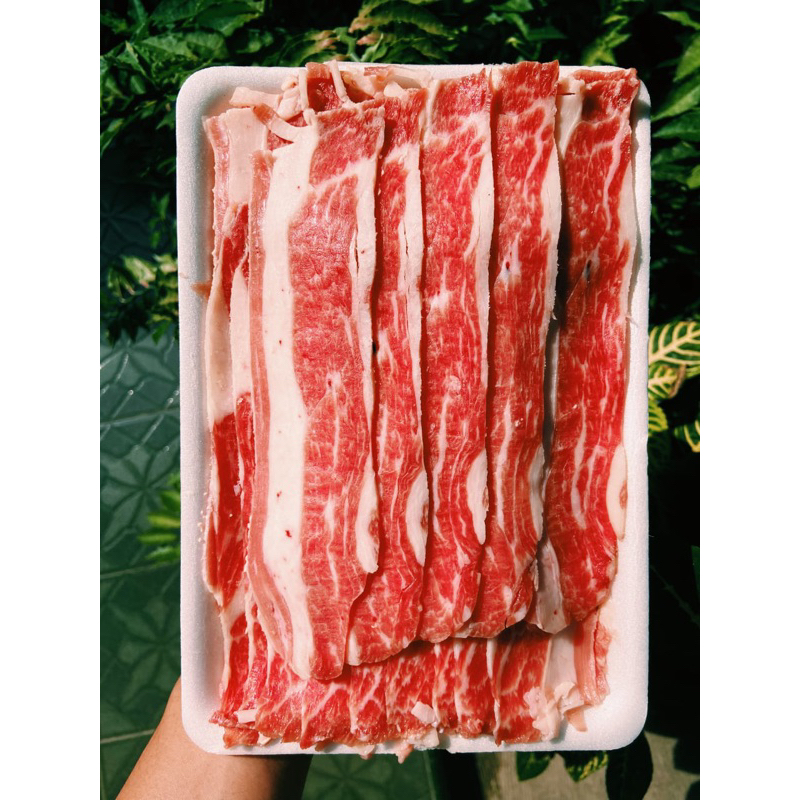 

Beef slice/Daging Slice Sapi Berlemak 250gr Higienis Frozen food