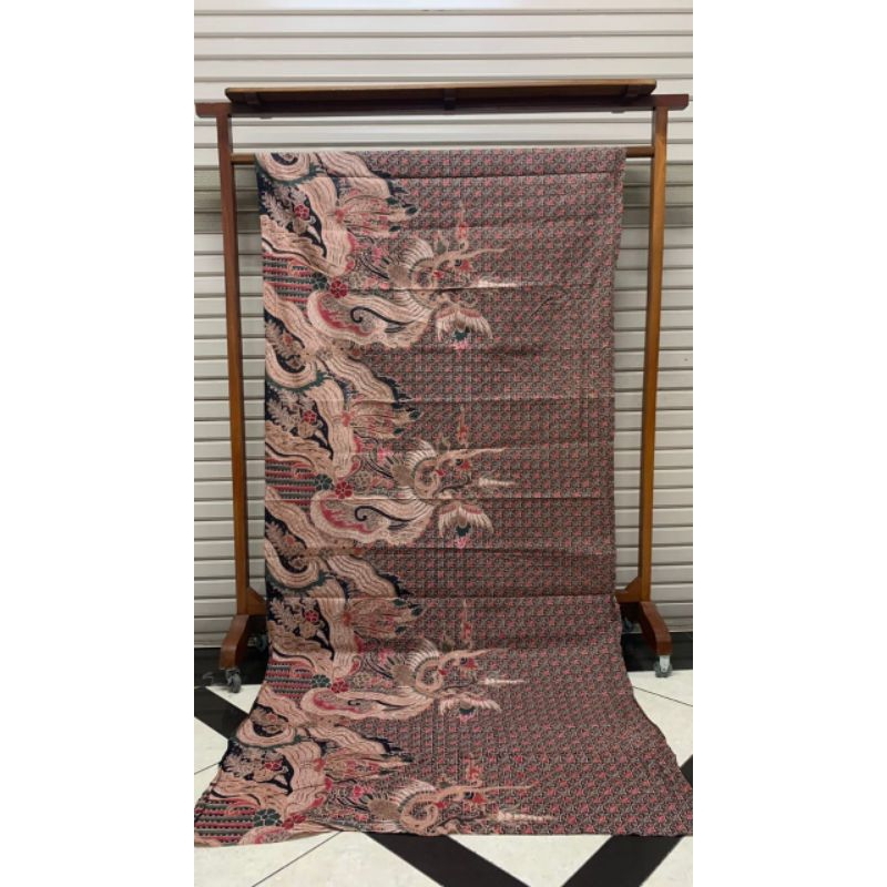 kain batik katun printing motif goresan abstrak