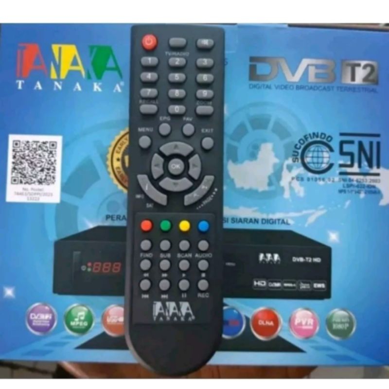 REMOT SET TOP BOX TANAKA DVB -T2 REMOTE STB TANAKA