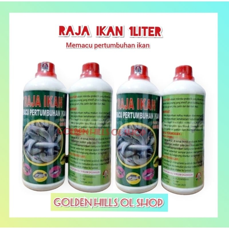 NEW RAJA IKAN 1Liter Pemacu Pertumbuhan Ikan Plus Ginseng Tamasindo Veterinary