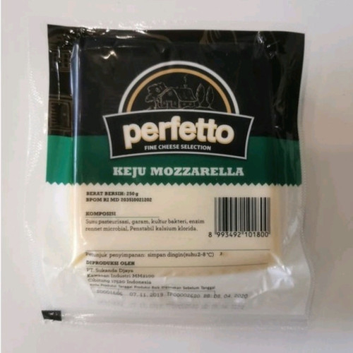 

Mozarella Promo Keju Perfetto Zayco313 pabrik asli 100% Halal dan BPOM