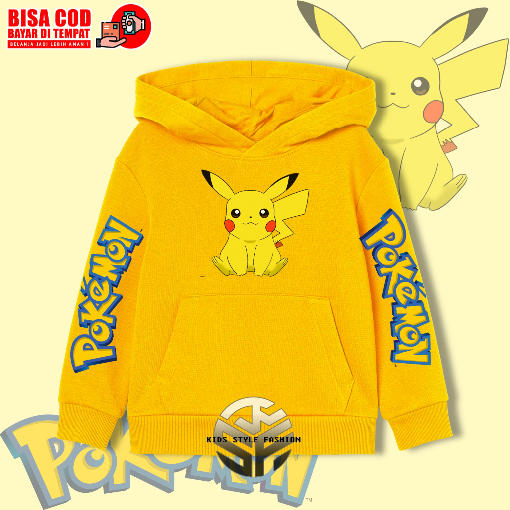 Sweater Hoodie Anak Pokemon / Jaket Hoodie Anak Pokemon
