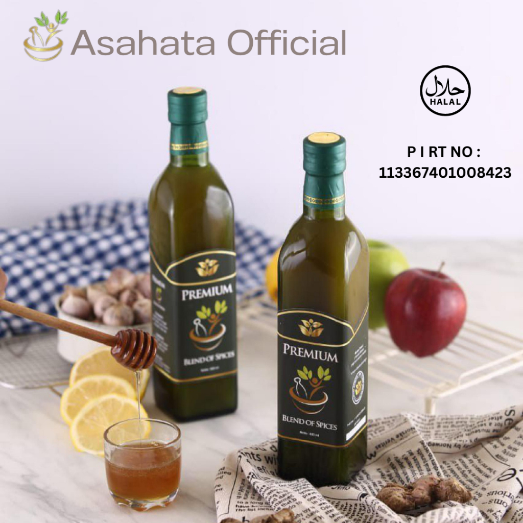 

Asahata Jus Bawang Putih Tunggal Jahe Merah Madu Lemon Cuka Apel Bahan Healthy Juice Herbal Alami 250ml