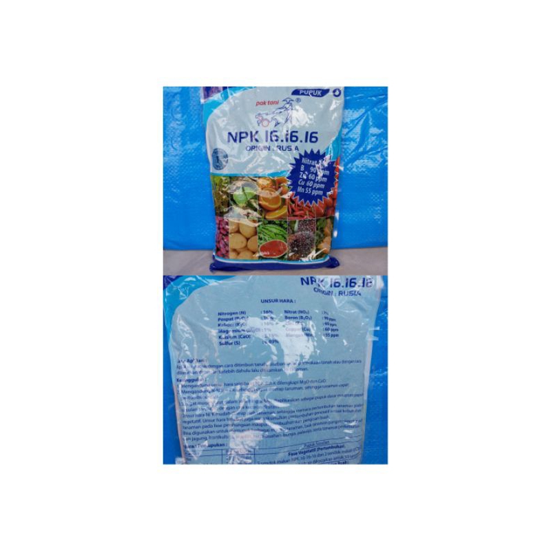 PUPUK NPK 161616 PAK TANI ORIGIN RUSIA KEMASAN PABRIK