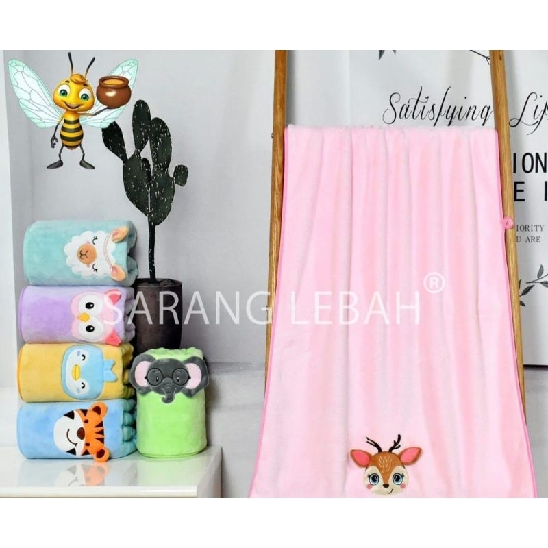 Handuk Bayi/Anak Boneka New - Handuk Microfiber Boneka New