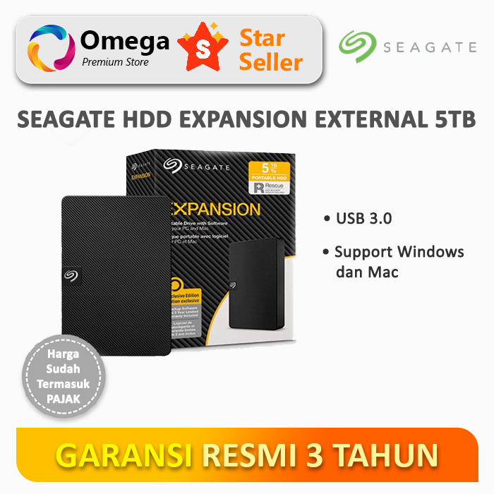 Seagate Expansion Hardisk Eksternal 5TB