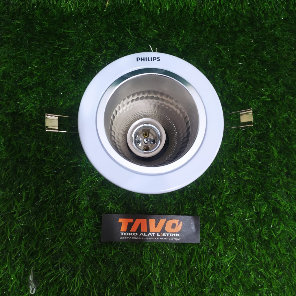 FITTING LAMPU RUMAH DOWNLIGHT 3INCH  PHILIPS WARNA SILVER WARNA PUTIH FITTING DOWNLIGHT PHILIPS RECE