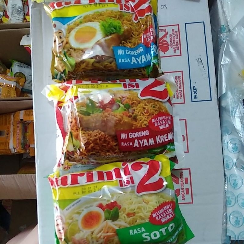 

aneka mie isi 2 Sarimi Isi 2 goreng dan kuah