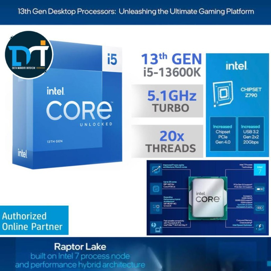 Processor Intel Core I5 13600K Box - Raptor Lake Socket LGA 1700