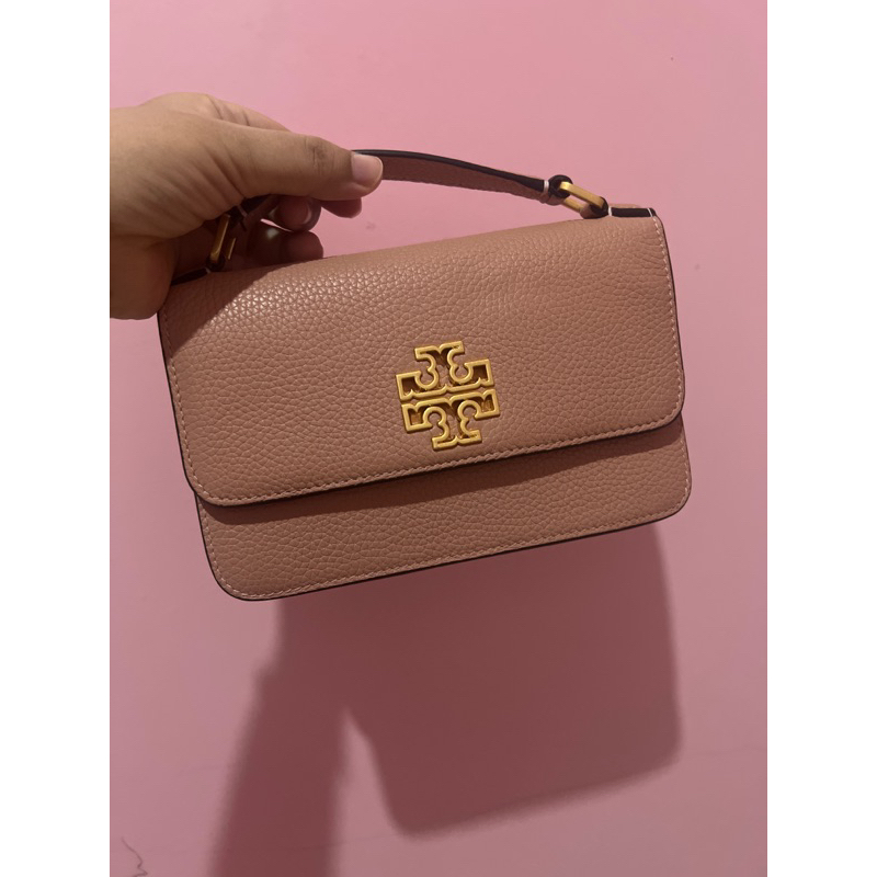 TB britten mini top handle pink moon 19x12 PL