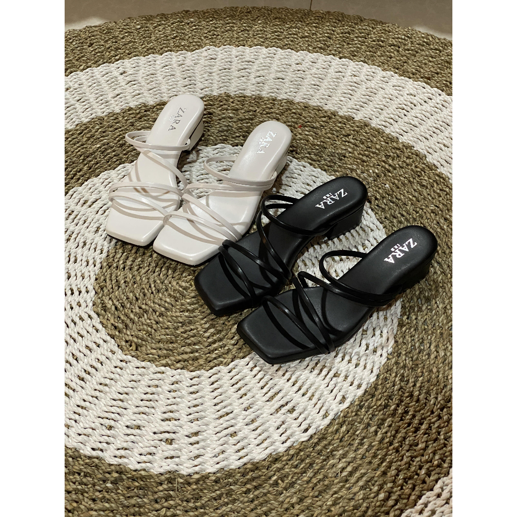 ZARA - Clayen Heel - Sandal Hak 4 cm - Sepatu Heel Wanita - Best Quality - Fashion Wanita - GARANSI 