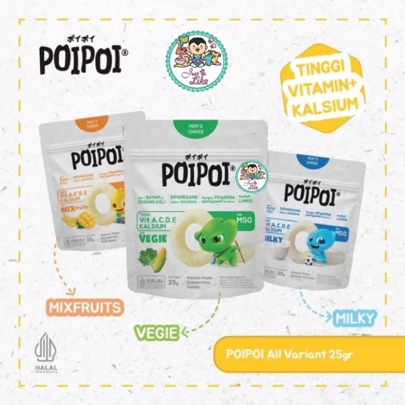 

POI POI Snack BerVitamin - Non MSG 25gram (1tahun+)