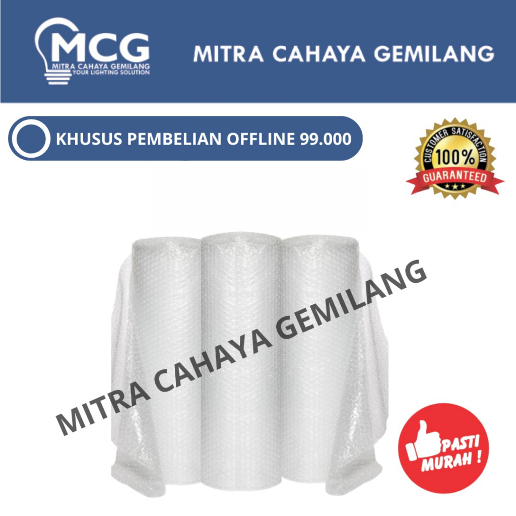 

Bubble Wrap Hitam / Putih 50m x 125cm 3 kg Best Seller Termurah!