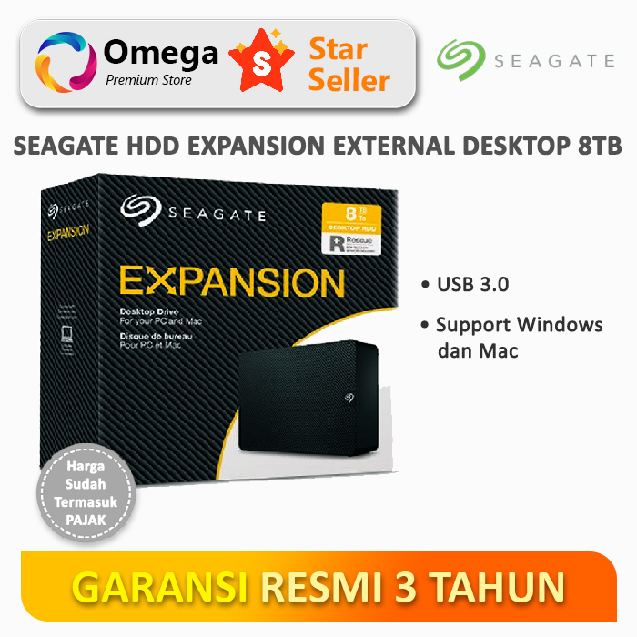 Seagate Expansion Desktop 8TB/HDD Eksternal 3.5"/HDD External