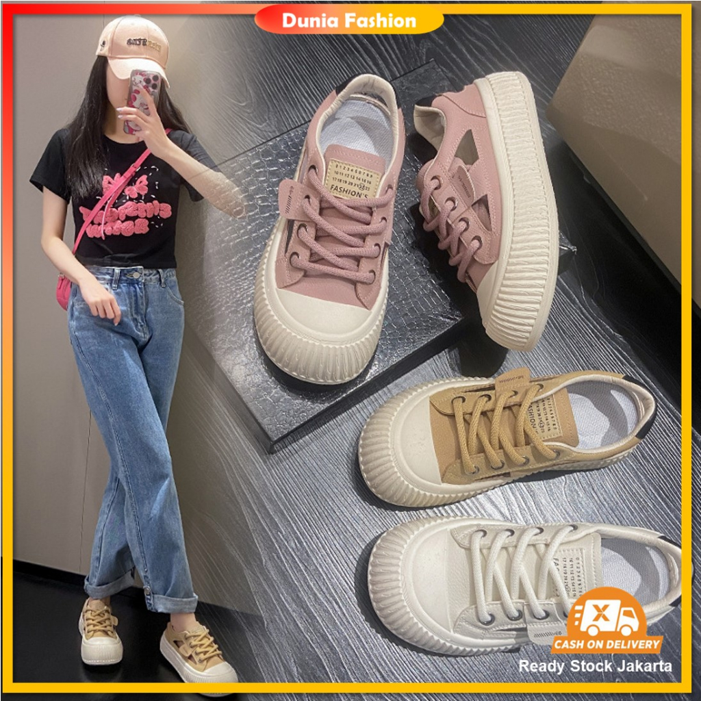 [DUNIA FASHION] DF 687 Sepatu Wanita Sneakers Wanita Model Korea Import Premium Quality Casual  Shoes