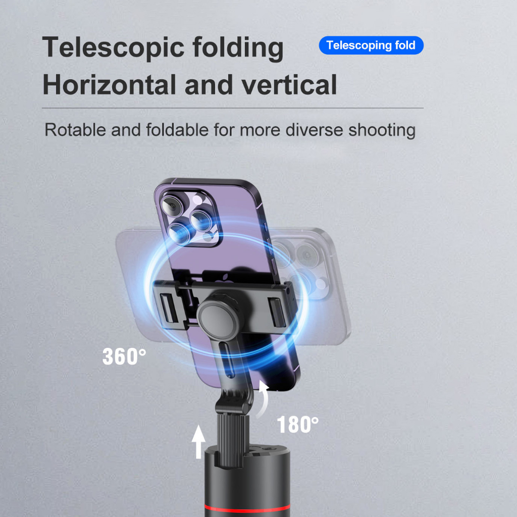 BESTOOL P02 Auto Face Tracking Gimbal Handphone Stabilizer Tripod Phone Selfie Stick 360°Rotation Holder AI Follow-Up Video Vlog Live  Phone Holder-4