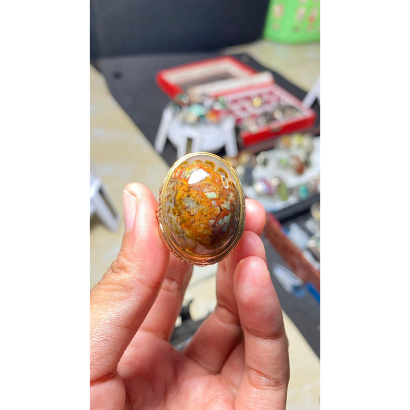 CINCIN BATU AKIK PANCAWARNA EDONG MARSIH OHEN CIANGEL DARSON KIRPAY BUKAN BACAN